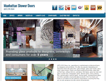Tablet Screenshot of manhattanshowerdoors.us